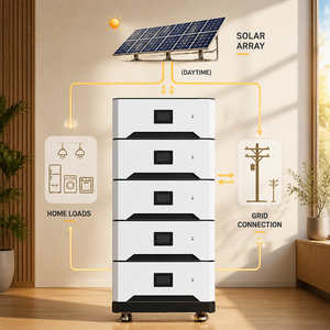 แบตเตอรี่จัดเก็บพลังงาน LiFePO4 แบบโมดูลาร์ สามารถวางซ้อนกันได้ 15KWH 30KWH 45KWH ระบบพลังงานแสงอาทิตย์สำหรับบ้านพักอาศัย คุณภาพสูงสุด - Product Image 2