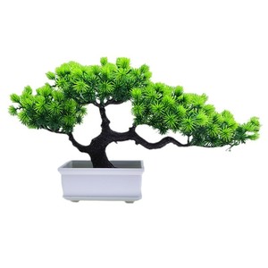 Árbol Bonsái Artificial de Pino de Bienvenida, Verde y Rojo, Mini Planta Artificial en Maceta, Nueva Decoración China para Mesa, Venta al por Mayor - Product Image 5