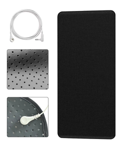 Tapis de mise à la terre en cuir PU respirant antistatique 27 po x 76 po (noir) personnalisable pour le soulagement de la fatigue et les inflammations/ Douleurs chroniques - Product Image 6