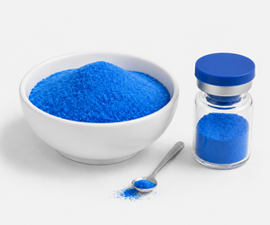 Poudre lyophilisée de peptide de cuivre GHK-Cu de qualité professionnelle, spécialisée pour la réparation cutanée et les soins de beauté anti-âge - Product Image 1