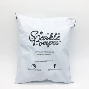 Factory Wholesale Bright White PE Express Bag New Raw Material Thickened Color Print Biodegradable Shipping Envelope In Stock - Product Image 6