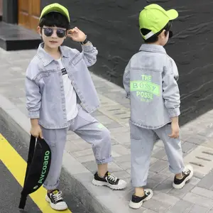 Fashionable wholesale boutique children fall 2020 clothes baby boy sets organic kids boys clothing