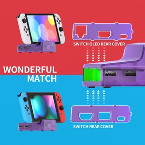 Clear Atomic Purple AiryDocky DIY Kit Replacement Shell for Nintendo <b>Switch</b> & <b>Switch</b> OLED Dock - Product Image 2