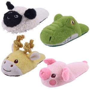 Pet Snuffle Slipper Jouet pour Chiens Cacher Nourriture Puzzle Chaussures En Peluche Animaux En Peluche Crocodile, Girafe, Cochon, Koala, Mouton - Product Image 1
