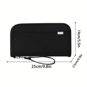 Portefeuille de voyage personnalisé en polyester pour cartes de visite, porte-passeport RFID pour une utilisation de voyage personnalisée - Product Image 1