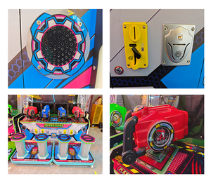 Machine d'arcade de tir sur <span class=keywords><strong>dinosaures</strong></span> robotisés pour 4 joueurs, appareil de jeu à monnayeur avec distribution de tickets - Product Image 4
