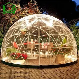 2,9 m al aire libre impermeable claro transparente PVC iglú cúpula tienda para jardín casa