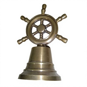 Campana de rueda de barco de latón de venta caliente en artículo náutico Campanas de estilo vintage Campana náutica de latón de mayor tendencia en precio competitivo - Product Image 1
