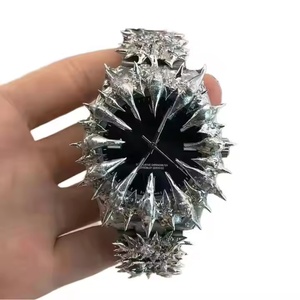 Original Y2k Style Quartz Calendar Movement Waterproof Watch Stainless Steel OEM Spiked Claws Gothic Watches for Men - Product Image 3