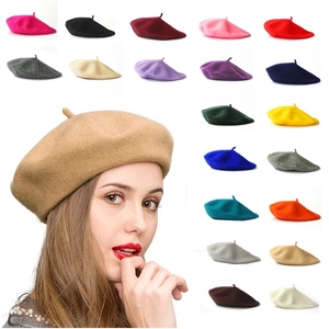 Envío Rápido, 40 Colores Diferentes, Boina <span class=keywords><strong>Azul</strong></span> 100% <span class=keywords><strong>Lana</strong></span> para Unisex, para Fiestas <span class=keywords><strong>de</strong></span> Invierno, Esquí, Pesca - Product Image 1