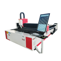 Mesin pemotong Laser serat CNC otomatis Harga terbaik untuk sistem kontrol Cypcut sumber Laser IPG Raycus maks/lembaran baja/logam