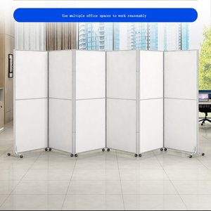 YDPF-59 Biombo Plegable Moderno, Divisor de Espacios Móvil para Oficina, Panel Divisor de Mesa, Pared Divisoria para Oficina - Product Image 3