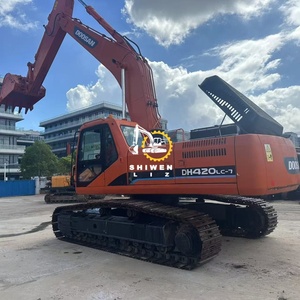 Cheap Price Used Excavator Dh420LC-7 for Sale Korea Original Secondhand Hydraulic Crawler DOOSAN 420LC-7 Red Good Condition - Product Image 4