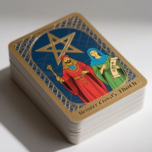 Vente en gros d'usine : Jeu de cartes de tarot personnalisées imprimées, classiques, Cartas Del Tarot sur papier d'art avec guide - Product Image 1
