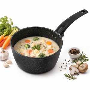 <span class=keywords><strong>Casserole</strong></span> en granit 18-22 cm, fond à induction, antiadhésive, mini-<span class=keywords><strong>casserole</strong></span>, revêtement en pierre, gris charbon, ustensile de cuisine - Product Image 1