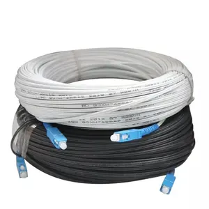 Cable de conexión de fibra óptica FTTH de fabricante Cable de conexión de 3 metros de color blanco, cable de conexión de