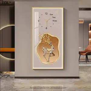 بيع من المصنع مباشرة لوحة زخرفية ساعة حائط اسكندنافية قابلة للتخصيص صبغ ساعة حائط ديكور المنزل