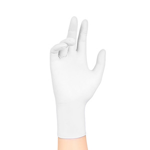 Gants jetables de sécurité Wanli's Good Helper en vinyle et nitrile, blancs, sans poudre, taille moyenne, pour la manipulation des aliments - Product Image 5