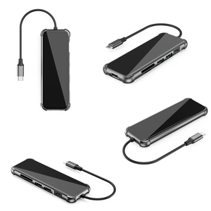 Giao Diện 5 Gbps Tốc Độ Cao Loại C Trạm Nối 6 Trong 1 Với 5 Đến 8 Cổng Cho Máy Tính <span class=keywords><strong>IPod</strong></span> Micrô Màn Hình Đa Phương Tiện - Product Image 5