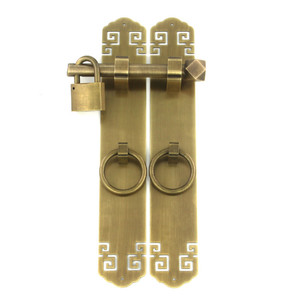 Pestillo de Puerta y Ventana Estilo Chino Antiguo Essence Pavilion, Latón, 20cm, 25cm, 30cm, 35cm, 16cm, 19cm, 22cm, para Puerta de Madera - Product Image 5