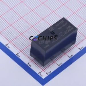 HF115F/005-1HS3AF Power Relay DIP,12.7x29mm Relay 5V 1 Normally Open: 1A (SPST-Normally Open)::: 6 16A-250VAC - Product Image 1