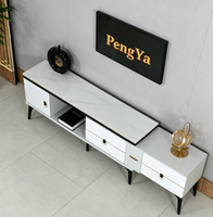 Meuble TV moderne sur mesure en MDF beige avec rangement, nouveau design, pour salon, prix de gros