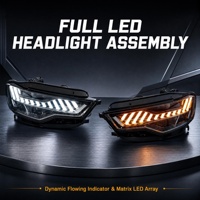 Accessoires de voiture Audi A6 2012-2015, style RS6 modifié, ensemble de phares LED 12V 6000K, nouveau système d'éclairage automobile de remplacement