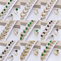 Bagues élégantes XUPING multicolores serties de pierres CZ étincelantes pour femmes, bijoux tendance pour dîner, fournisseur direct d'usine
