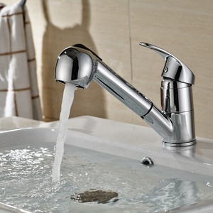 Modern Single Handle Brass <strong>RV</strong> Pull-out <strong>Faucet</strong> with Hot/Cold for Kitchen &amp; Bathroom Use - Product Image 1