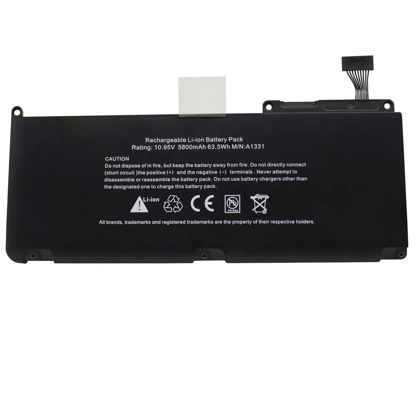 laptop battery for macbook 13'inch A1331 A1342 Late 2009/Mid 2010 year 10.95V 63.5Wh 5800mAh Notebook computer manufacturer