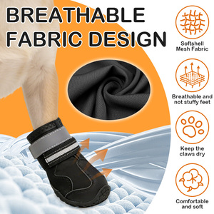 Novo Produto: Botas Impermeáveis Antiderrapantes Refletivas para Cães de Porte Médio e Grande (4 Peças) – Ideais para Todas as Condições Climáticas - Product Image 2