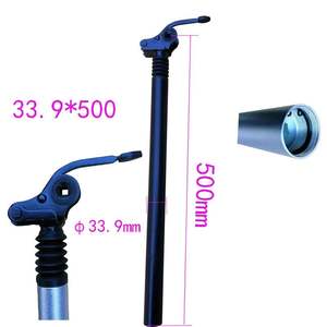 Tubo de asiento de bicicleta eléctrica de montaña, <span class=keywords><strong>amortiguador</strong></span> de aleación de aluminio, soporte de <span class=keywords><strong>tija</strong></span> de sillín de bicicleta plegable ajustable - Product Image 3