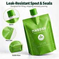 Sac en feuille d'aluminium personnalisé de qualité alimentaire résistant à la lumière et à l'étanchéité solide PET + aluminium + PA + PE ECO sac de détergent pour buse de liquide
