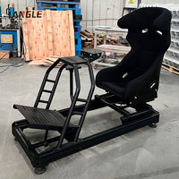 Support de simulateur de course en aluminium à entraînement direct, techniques de soudage, accessoires de frein à main, simulateur de mouvement, volant, intérieur/extérieur, domicile