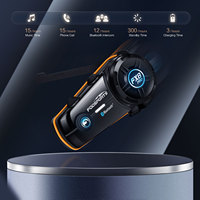 FODSPORTS FX8 PRO 2KM 10 Riders Accessoires de moto étanches BT 5.0 Microphone moto Casque bluetooth Intercom