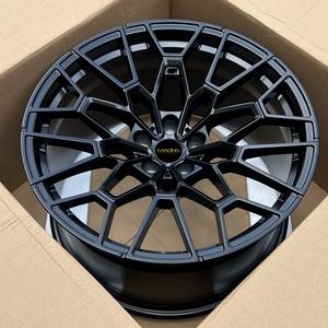 Ruota ad alta resistenza cerchio in lega a raggi incrociati raso nero congelato oro 19 20 pollici ruota forgiata 5X112 in magazzino per BMW M4 CSL - Product Image 4