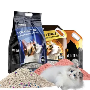 Popular Newest Product OEM ODM Factory Wholesale Dust Free Catlitter Premium Kitty Clumping Bentonite Cat Litter Sand