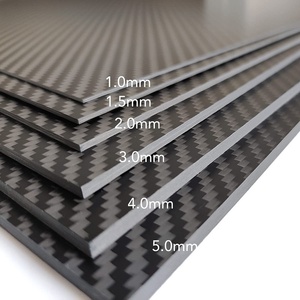 Feuille de fibre de carbone 3K 100% CFRP, directement du fabricant - Product Image 1