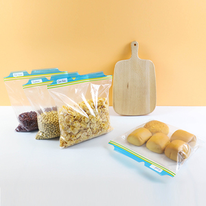 BPA free freezer plastic sandwich storage bag frozen packaging seal food zipper bag for fridge