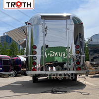 Truth Outdoor Gebrauchter Food Truck Taco-Wagen mit Vollausstattung Mobiler Catering-Anhänger BBQ Fast Food Kaffee Silberner Food Truck