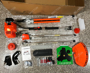 <b>Garden</b> <b>Tools</b> 4 in 1 Multi-function Gasoline Brush Cutter with Hedge Trimmer Pole Saw Grass Trimmer Accessories - Product Image 3