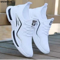 BAEWOON B97 Homme Nouvelles Chaussures de Sport Décontractées Respirantes en Maille Tendance Été Baskets de Course à Semelle Souple en Maille Tissée Volante