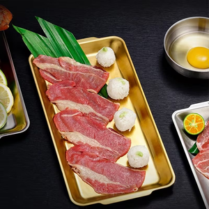 Modernas Bandejas Rectangulares de Acero Inoxidable Doradas para Servir Comida en Restaurantes de <span class=keywords><strong>Sushi</strong></span>, Barbacoa y Cocina - Product Image 6