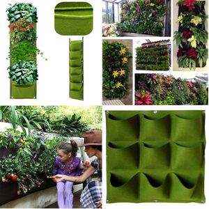 Jardinière murale verticale d'intérieur pour culture hydroponique, sacs de culture en tissu feutré, sacs de culture verticaux, jardin mural, jardinière verticale - Product Image 5