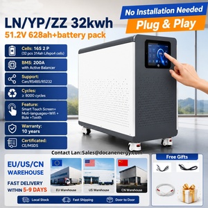 Batterie au lithium LiFePO4 à cycle profond 32 kWh 48 V 628 Ah verticale US/EU pour l'énergie solaire résidentielle photovoltaïque domestique - Product Image 1
