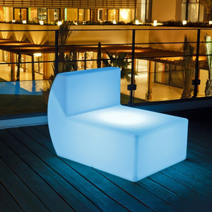 حار بيع لون التحكم أدى الأثاث البلاستيكية الاقسام أدى أريكة أريكة لشريط - Product Image 5