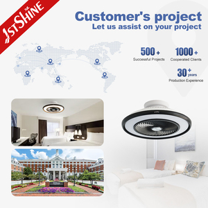 1stshine LED quạt trần kích thước nhỏ Hidden Blades an toàn chất lượng cao quạt trần với LED ánh sáng - Product Image 5