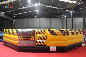 Inflatable Meltdown Game Challenge Inflatable Mechanical Meltdown Wipeout Game For Sale