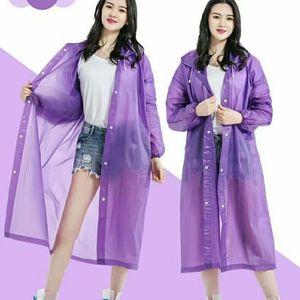 Long EVA Raincoat For Adults Universal Travel Outdoor Wear Full Body Waterproof <b>Poncho</b> Single Person Rainwear - Product Image 1