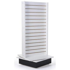 Nhà Máy Bán buôn h-hình dạng slatwall tháp đa chức năng hiển thị đứng làm bằng gỗ MDF nhôm - Product Image 3